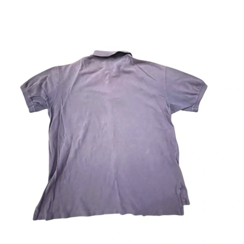 Ralph‎ Lauren Polo Shirt Mens Large Blue Short Sleeve Red Pony Vintage 90s